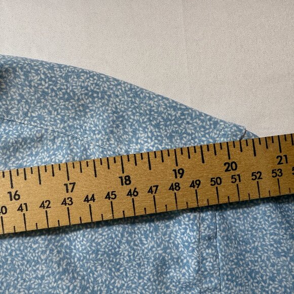 UNTUCKIT Fortia Performance Shirt Foral Blue Nylon XXL - Picture 9 of 13